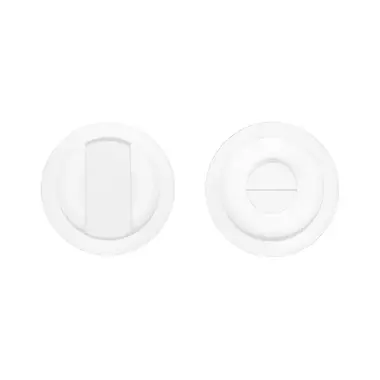 WC-sluiting Wit Rond 57 mm voor Schuifdeuren - Formani Basics LB57S