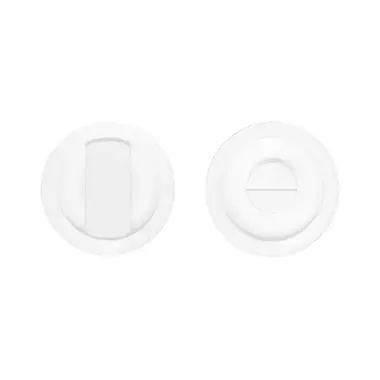 WC-sluiting Wit Rond 57 mm voor Schuifdeuren - Formani Basics LB57SL