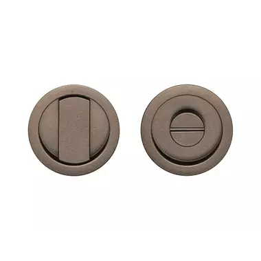 WC-sluiting Brons Rond 57 mm voor Schuifdeuren - Formani Basics LB57S