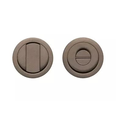 WC-sluiting Brons Rond 57 mm voor Schuifdeuren - Formani Basics LB57SL