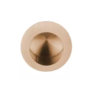 Schuifdeurkom Licht Brons PVD Rond 30mm Fingertip – Formani Model LB29