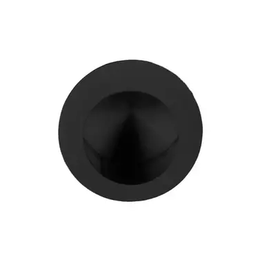 Schuifdeurkom Zwart Mat PVD Rond 30mm Fingertip – Formani Model LB29