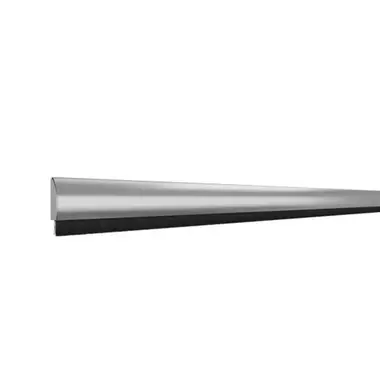 Deurtochtstrip Deco, Aluminium met RVS afdekkap
