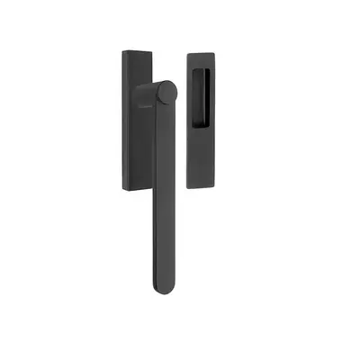 Hefschuifdeurbeslag Zwart Bertram Beerbaum Tense BB231 Incl. komgreep blind