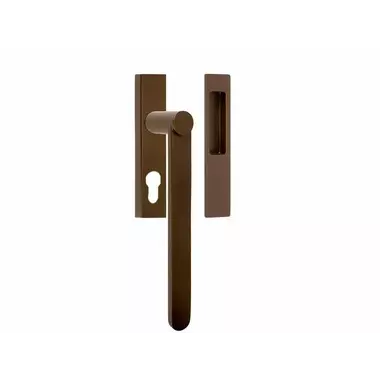Hefschuifdeurbeslag Brons Bertram Beerbaum Tense BB231Y PC69 Incl. komgreep