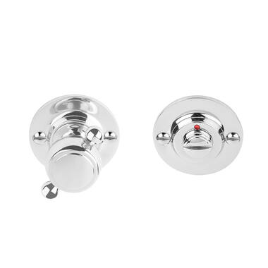 WC-garnituur RVS gepolijst Bosco Lazaro Rosa LZWC50 rood/wit 50mm