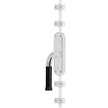Raamespagnolet Kruk RVS gepolijst/zwart Nour KO-EV101 Links
