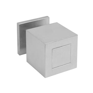Voordeurknop RVS Square Jan des Bouvrie JB200V Vast op rozet