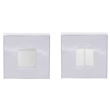 WC-garnituur RVS gepolijst Square LSQWC50 50mm, 5/6/7/8mm wc stift