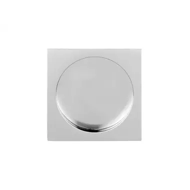 Schuifdeurkom RVS gepolijst Square LSQ54 vierkant 54mm inbouwdiepte 11mm