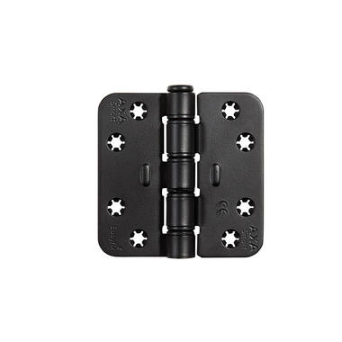 Schijflagerscharnier Zwart AXA 1677 easyfix 89mm ronde hoek