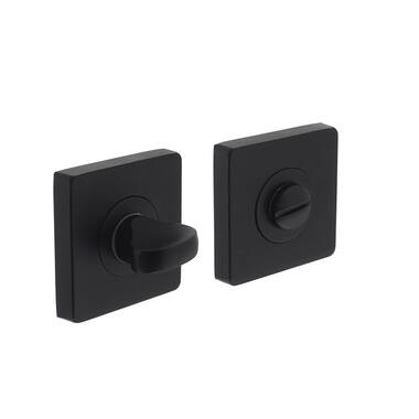 Intersteel WC-garnituur Zwart vierkant verdekt 55x55x10mm
