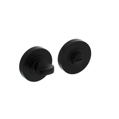 Intersteel WC-garnituur Zwart rond verdekt 53x8mm