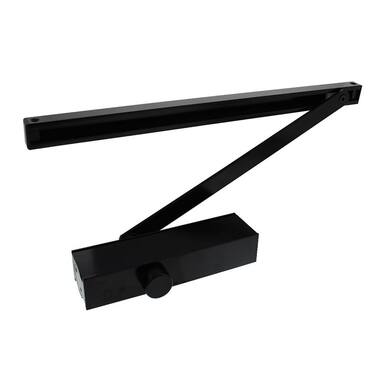 Intersteel Deurdranger met glijarm Zwart DR 124 Klasse 3 Max. 60 kg