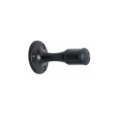 Intersteel Deurstop Zwart recht model, lengte 85mm
