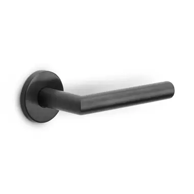 Deurklink Gunmetal PVD Milaan 135mm op ronde verende rozet