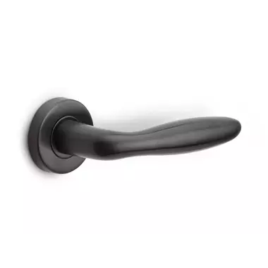 Deurklink Gunmetal PVD Bologna 137mm op verende rozet