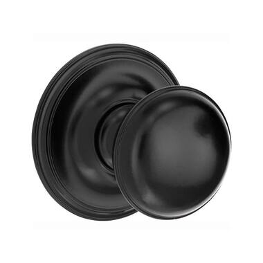 Voordeurknop Zwart Klassiek rond 60mm