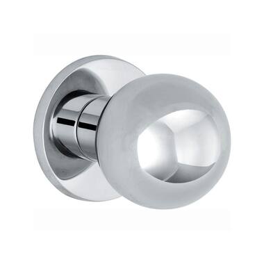 Voordeurknop Chroom Kogel rond 60mm
