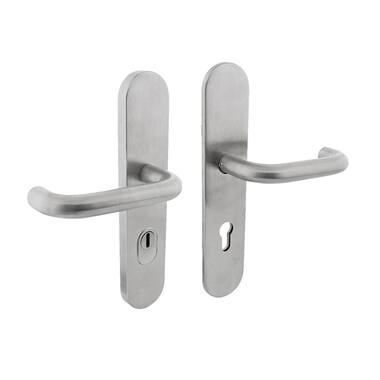 Intersteel Veiligheidsbeslag SKG*** met kerntrekbeveiliging profielcilindergat 72 mm achterdeurbeslag RVS