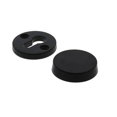 Veiligheidsrozetten set Zwart Rond 58mm Blind SKG3