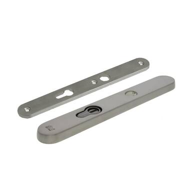Veiligheidsschilden set Kerntrek Mat nikkel PVD Ovaal PC72 SKG3