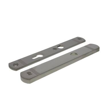 Veiligheidsschilden set Mat nikkel PVD Art Deco Blind/PC72 SKG3