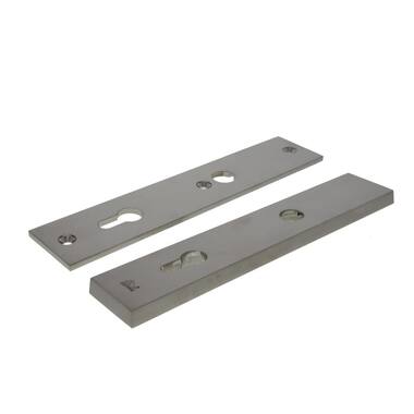 Veiligheidsschilden set Mat nikkel PVD Bauhaus PC92 SKG3