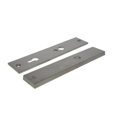 Veiligheidsschilden set Mat nikkel PVD Bauhaus Blind/PC92 SKG3