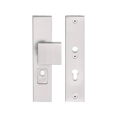 Veiligheidsschilden Rechthoek RVS Square LSQ60-50KT kerntrek PC72, SKG3, met vierkante knop