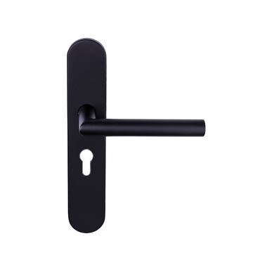 Deurkruk Gunmetal PVD Basics LB2-19P13 geveerd op schild PC55