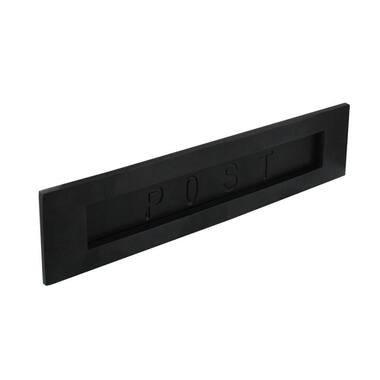 Intersteel Brievenbus rechthoekig met geveerde klep mat zwart