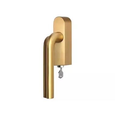 Draaikiep raamkruk Mat goud PVD David Rockwell Eclipse DR100-DKLOCK-O Rechts Afsluitbaar