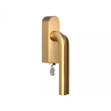 Draaikiep raamkruk Mat goud PVD David Rockwell Eclipse DR100-DKLOCK-O Links Afsluitbaar