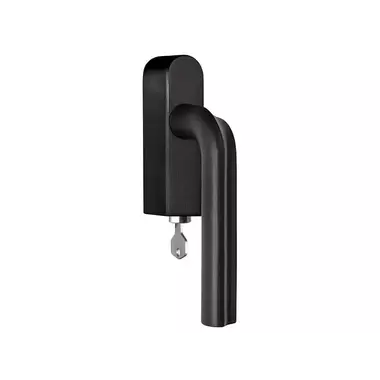 Draaikiep raamkruk Mat Zwart PVD David Rockwell Eclipse DR100-DKLOCK-O Links Afsluitbaar