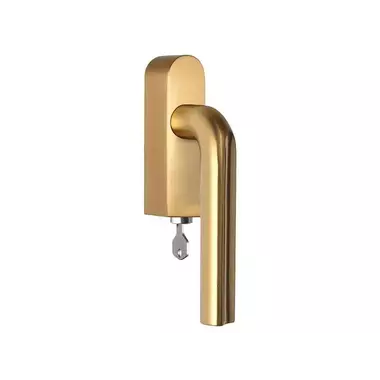 Draaikiep raamkruk Mat goud PVD David Rockwell Eclipse DR101-DKLOCK-O Links Afsluitbaar