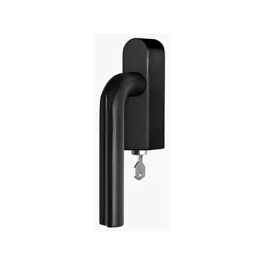 Draaikiep raamkruk Mat Zwart PVD David Rockwell Eclipse DR101-DKLOCK-O Rechts Afsluitbaar