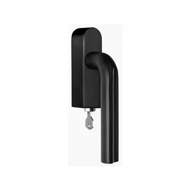 Draaikiep raamkruk Mat Zwart PVD David Rockwell Eclipse DR101-DKLOCK-O Links Afsluitbaar