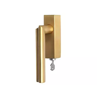 Draaikiep raamkruk Mat goud PVD David Rockwell Eclipse DR102-DKLOCK Rechts Afsluitbaar