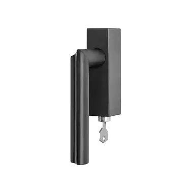 Draaikiep raamkruk Mat Zwart PVD David Rockwell Eclipse DR102-DKLOCK Rechts Afsluitbaar
