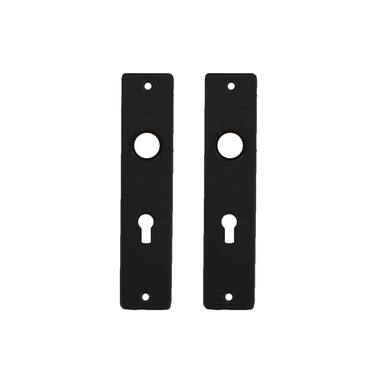 Kortschild Cilinder Zwart aluminium geperst Ami 180/41 PC55 Ral 9005