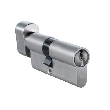 Knopcilinder dubbel Nikkel 30/40mm SKG2, sleutelzijde 10mm verlengd
