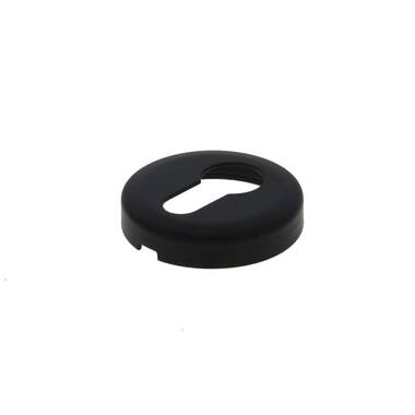 Profielcilinderrozet Zwart Solo klik 50mm