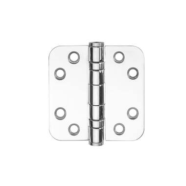 Kogellagerscharnier Gepolijst RVS Basics LBSA7676 Platkop met afgeronde hoeken