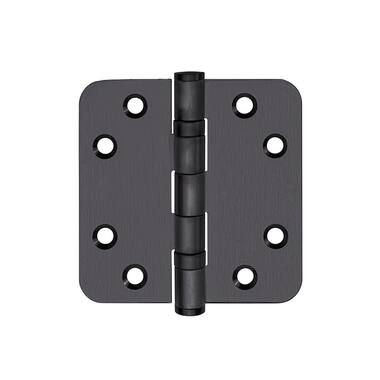 Kogellagerscharnier Gunmetal PVD Basics LBSA8989 platkop afgeronde hoeken