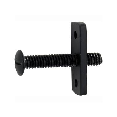 Belegschroef Zwart ijzer Bolkop 38x6mm
