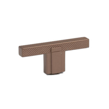 Meubelknop T- Knop strakke ribb Brons