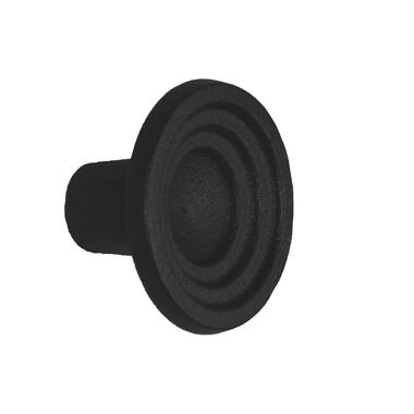 Meubelknop Fleur rond 46mm H-30mm oud Zwart