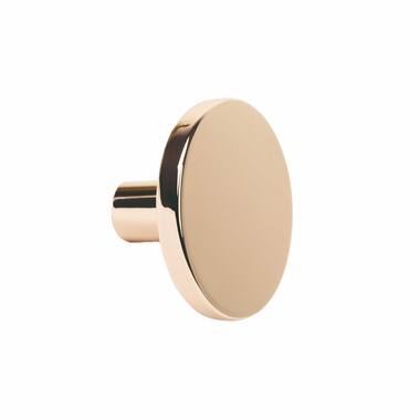 Meubelknop Como rond 26 H-18mm Messing