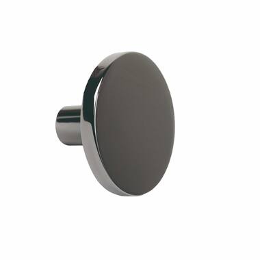 Meubelknop Como rond 26 H-18mm Zwart nikkel